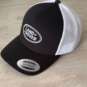 Land Rover Black and White Snapback Hat